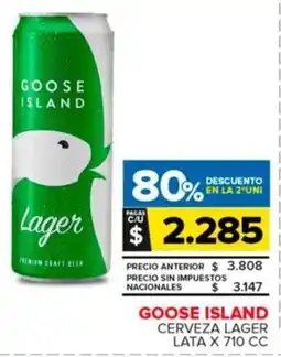 Carrefour Maxi Goose island cerveza lager lata oferta