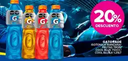 Carrefour Maxi Gatorade isotonica manzana/ frutas trop cool blue oferta