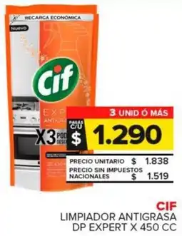 Carrefour Maxi Cif limpiador antigrasa dp expert oferta