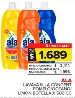 Carrefour Maxi Ala lavavajilla concent pomelo/oceano/ limon botella oferta