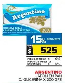 Carrefour Maxi Argentino jabon en pan c/ glicerina oferta
