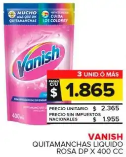 Carrefour Maxi Vanish quitamanchas liquido rosa dp oferta