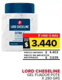 Carrefour Maxi Lord cheseline gel fijador pote oferta