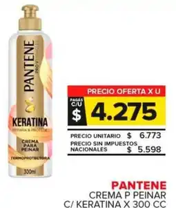 Carrefour Maxi Pantene crema p peinar c/ keratina oferta
