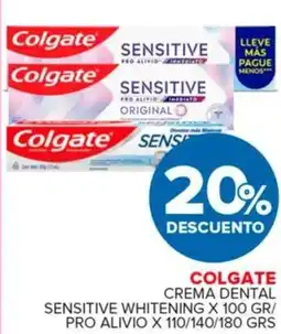 Carrefour Maxi Colgate crema dental sensitive whitening oferta