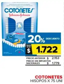 Carrefour Maxi Cotonetes hisopos oferta