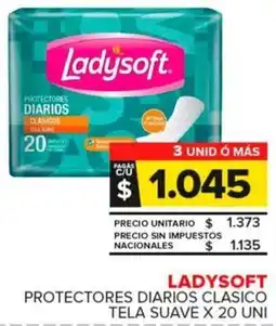 Carrefour Maxi Ladysoft protectores diarios clasico tela suave oferta
