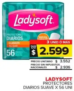Carrefour Maxi Ladysoft protectores diarios suave oferta