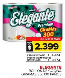 Carrefour Maxi Elegante rollos de cocina giramas oferta