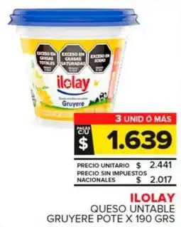 Carrefour Maxi Ilolay queso untable gruyere pote oferta