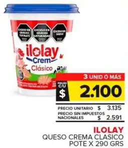 Carrefour Maxi Ilolay queso crema clasico pote oferta