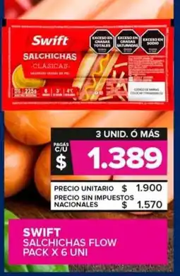 Carrefour Maxi Swift salchichas flow pack oferta