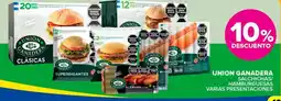 Carrefour Maxi Union ganadera salchichas/ hamburguesas varias presentaciones oferta