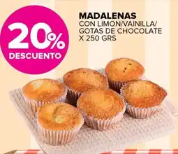 Carrefour Maxi Madalenas con limon/vainilla/ gotas de chocolate oferta