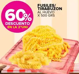 Carrefour Maxi Fusiles/ tirabuzon al huevo oferta
