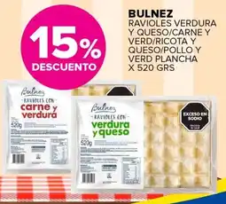 Carrefour Maxi Bulnez ravioles verdura y queso/carne y verd/ricota y queso/pollo y verd plancha oferta