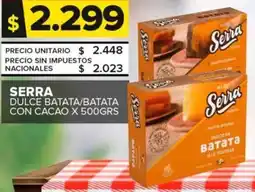 Carrefour Maxi Serra dulce batata/batata con cacao oferta