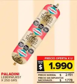 Carrefour Maxi Paladini leberwurst oferta