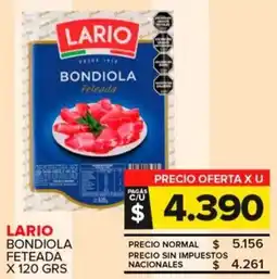 Carrefour Maxi Lario bondiola feleada oferta