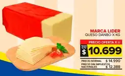 Carrefour Maxi Marca lider queso danbo oferta