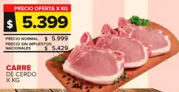 Carrefour Maxi Carre de cerdo oferta