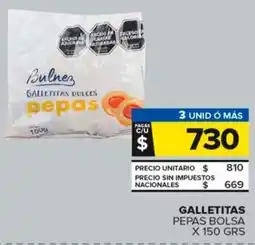 Carrefour Maxi Galletitas pepas bolsa oferta