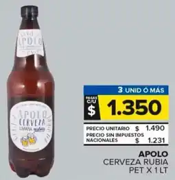 Carrefour Maxi Apolo cerveza rubia pet oferta