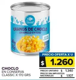 Carrefour Maxi Choclo en conserva classic oferta