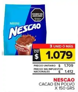 Carrefour Maxi Nescao cacao en polvo oferta