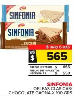 Carrefour Maxi Sinfonia obleas clasicas/ chocolate gaona oferta