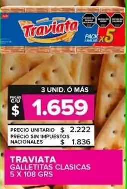 Carrefour Maxi Traviata galletitas clasicas oferta