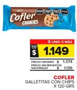 Carrefour Maxi Cofler galletitas con chips oferta