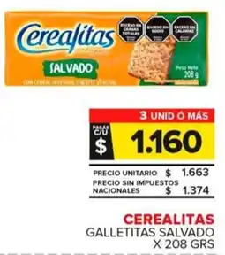 Carrefour Maxi Cerealitas galletitas salvado oferta