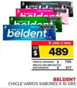 Carrefour Maxi Beldent chicle varios sabores oferta