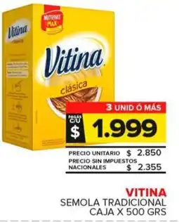 Carrefour Maxi Vitina semola tradicional caja oferta