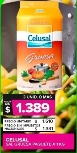 Carrefour Maxi Celusal sal gruesa paquete oferta