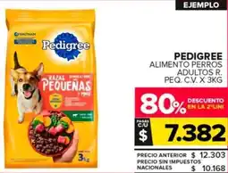 Carrefour Maxi Pedigree adultos r. peq. c.v. oferta