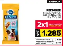 Carrefour Maxi Pedigree snack perros c&t dentastix r.med oferta