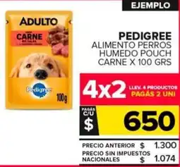 Carrefour Maxi Pedigree alimento perros humedo pouch carne oferta