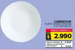 Carrefour Maxi Carrefour plato hondo opalina oferta