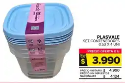 Carrefour Maxi Plasvale set contenedores oferta
