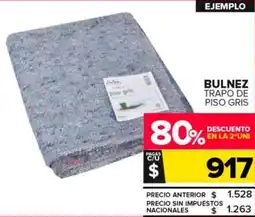 Carrefour Maxi Bulnez trapo de piso gris oferta