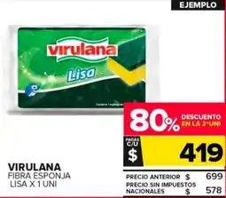 Carrefour Maxi Virulana fibra esponja lisa oferta