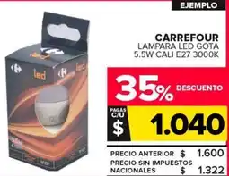 Carrefour Maxi Carrefour lampara led gota oferta