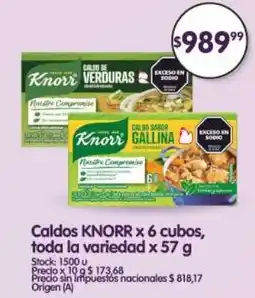 Supermercados Buenos Días Knorr caldos oferta