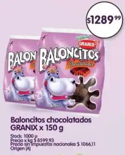 Supermercados Buenos Días Granix baloncitos chocolatados oferta