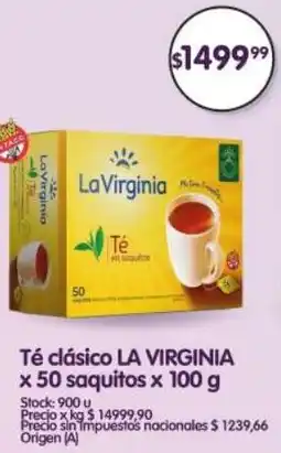 Supermercados Buenos Días La virginia té clásico oferta