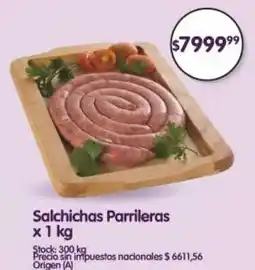 Supermercados Buenos Días Salchichas parrileras oferta