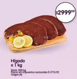 Supermercados Buenos Días Hígado oferta