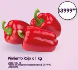 Supermercados Buenos Días Pimiento Rojo oferta